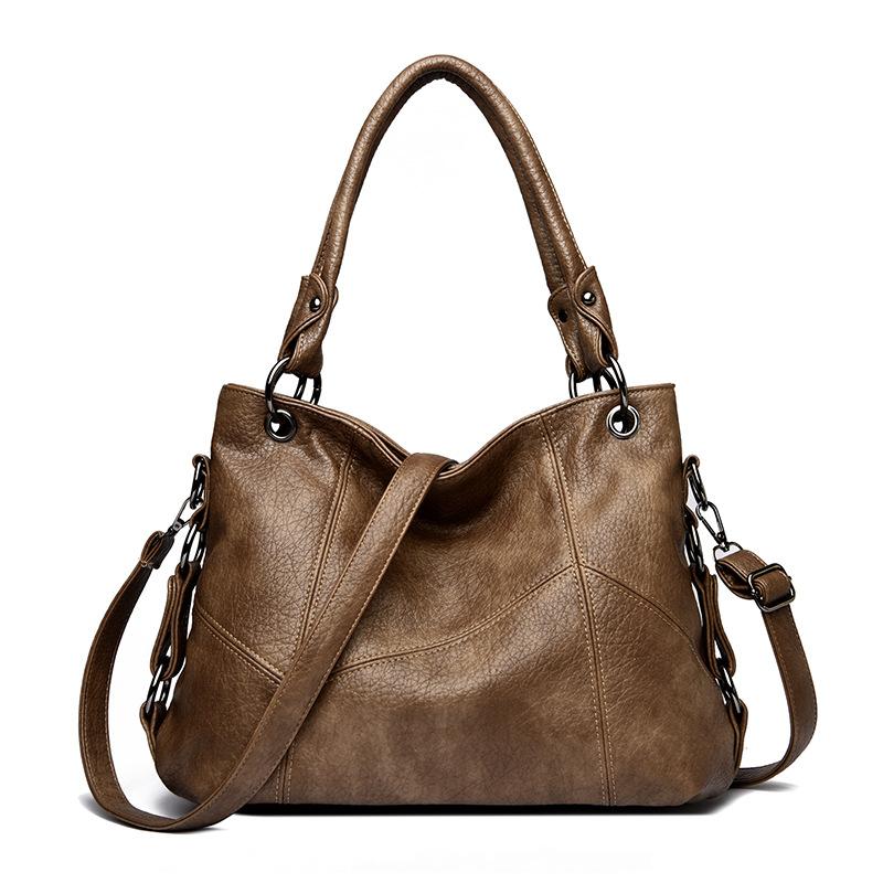 Tote Bag, New Large Capacity Shoulder Bag, Fashionable and Simple Soft Leather Commuting Bag, Women's Handbag