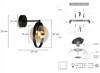 MODERN HONEY RING GLASS WALL LAMP