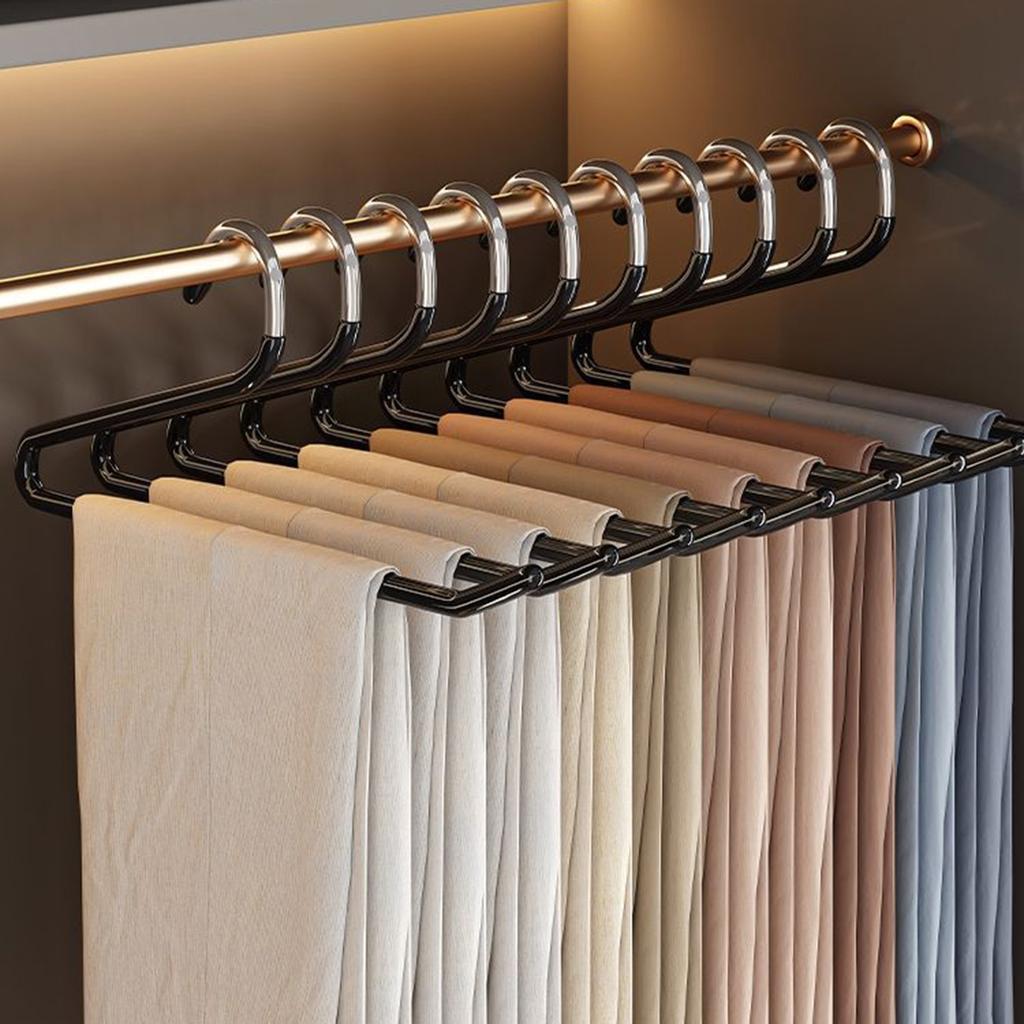 Home Goose Style Pants Hanger Hanging Pants Hanger Seamless Pants Clip Anti Slip Hanger Closet Storage