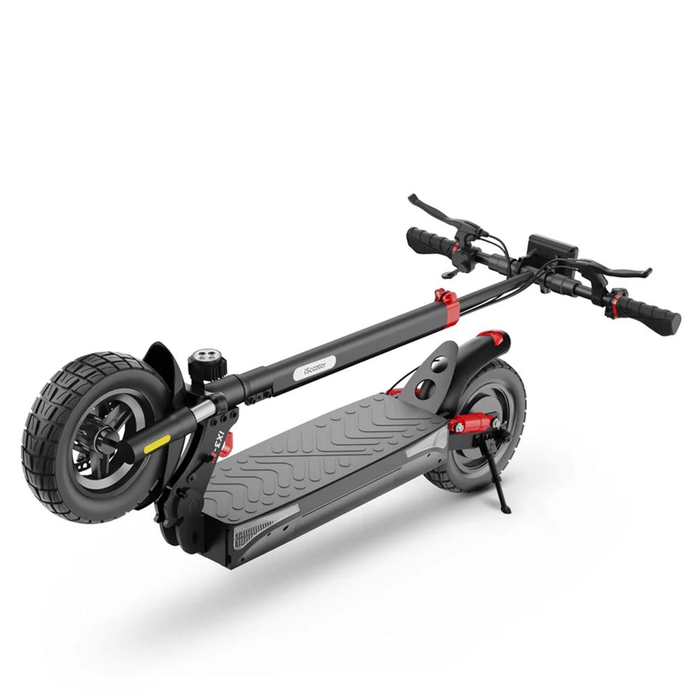 iScooter iX3 Electric Scooter, Engine 10Ah 800W, Range 30-40 Km, Speed 40 Km/h, Double Disc Brake, Foldable, All-terrain Scooter, Application Control