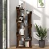 VidaXL Bookcase 48x25.5x140 Cm Smoked Oak Engineered Wood 816005