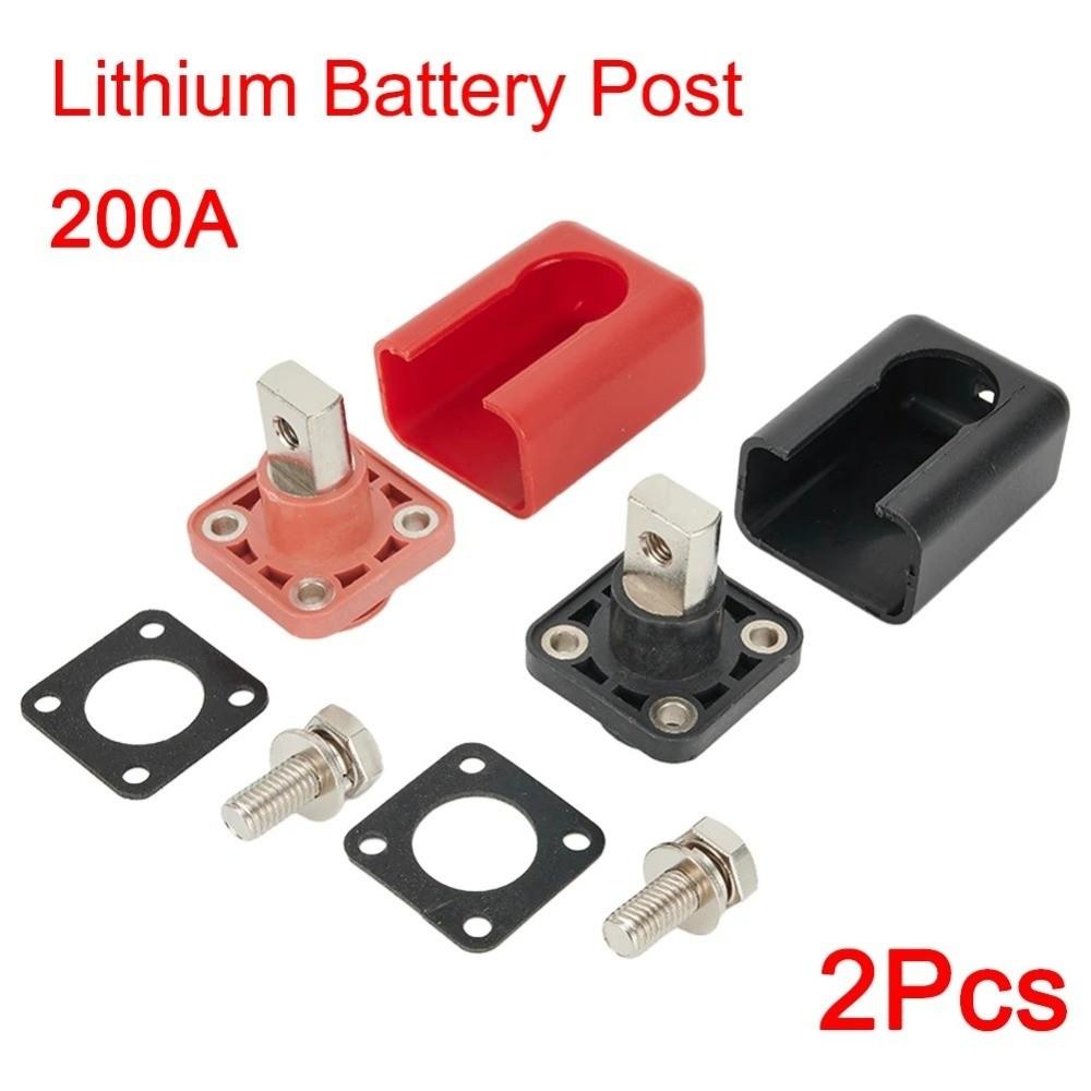 All-Copper Lithium Battery Terminal Block 200A Battery Power Terminal for Car Truck Boat