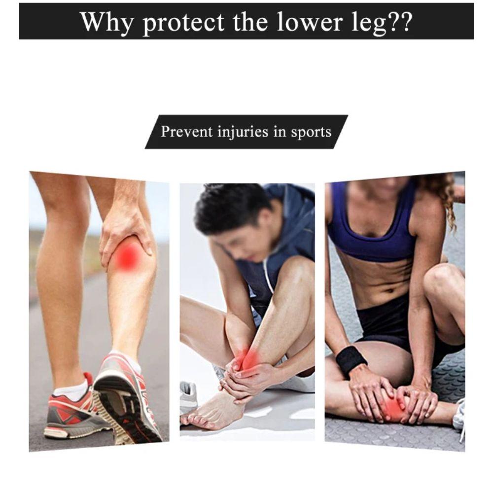 Polyester Sport Compression Calf Sleeve Shin Splint Support Calf Brace  Cycling