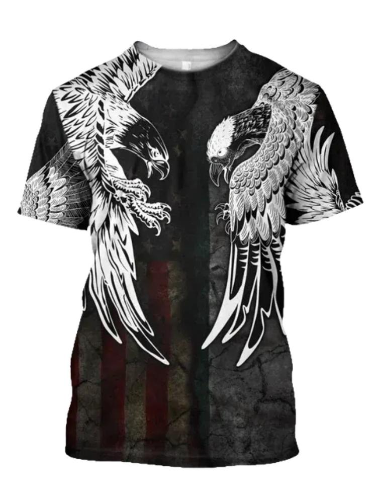 Summer Trend Harajuku 3D Printed Top Mexico Aztec Men's Casual T-shirt Street Fashion Classic Vintage O Neck Loose