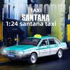 1/24 Santana Taxi Alloy Model Collection Living Room Car Decoration Toys Gifts