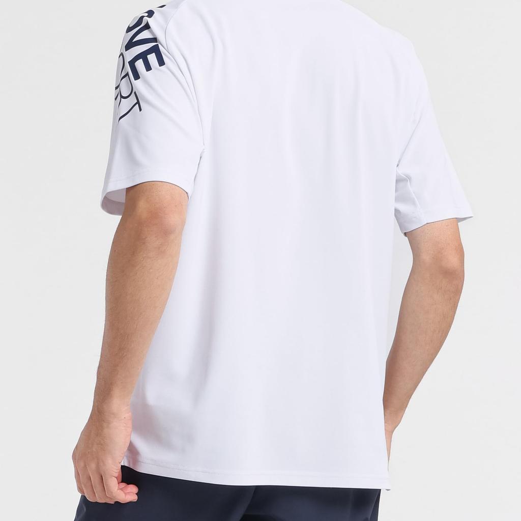 Move Sports Short Sleeve DESCENTE UV Training Limited Edition Men's T-Shirt, (ST5SHSZ0MB), Protection, Sweat-Wicking, Quick-Drying, Stretch,