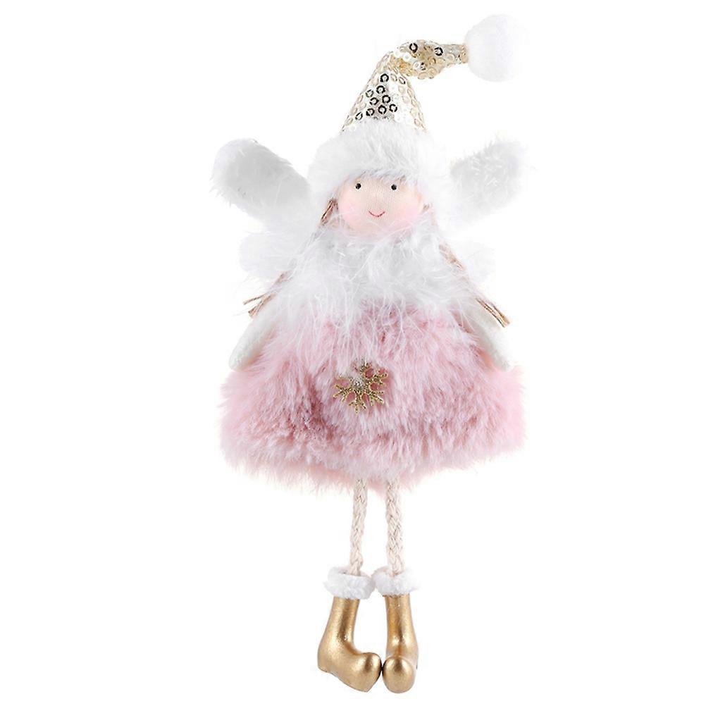 Crochet Angels Ornaments Doll Pendant Christmas Tree Decor Kids 1Set