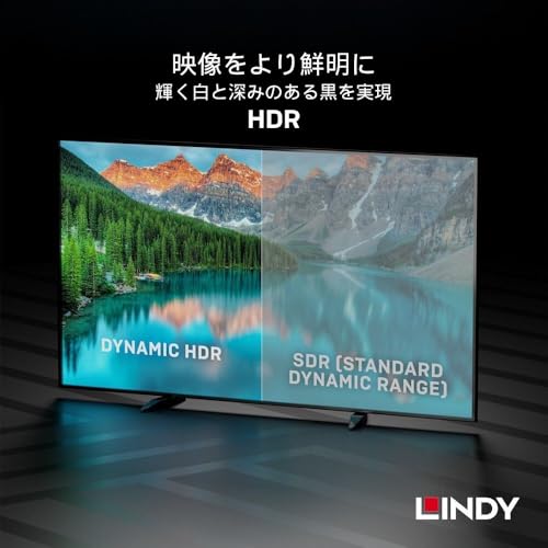 LINDY 3m DisplayPort To HDMI 2.0 HDR Active Conversion Cable (Part Number: 40927)