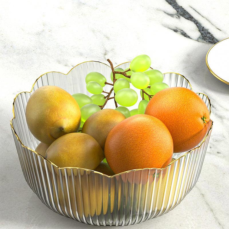 Multifunkční velkokapacitní mísa na ovoce Průhledná plastová mísa na ovoce Stohovatelná salátová mísa Podnos na ovoce Venkovní nádobí