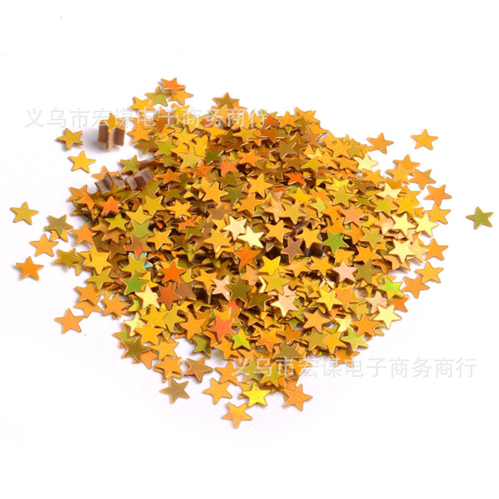 Wedding Decoration DIY Sequin Heart Star Confetti Scatter Accessories Crafts Sequin Birthday Party Festival Decoration Supplies