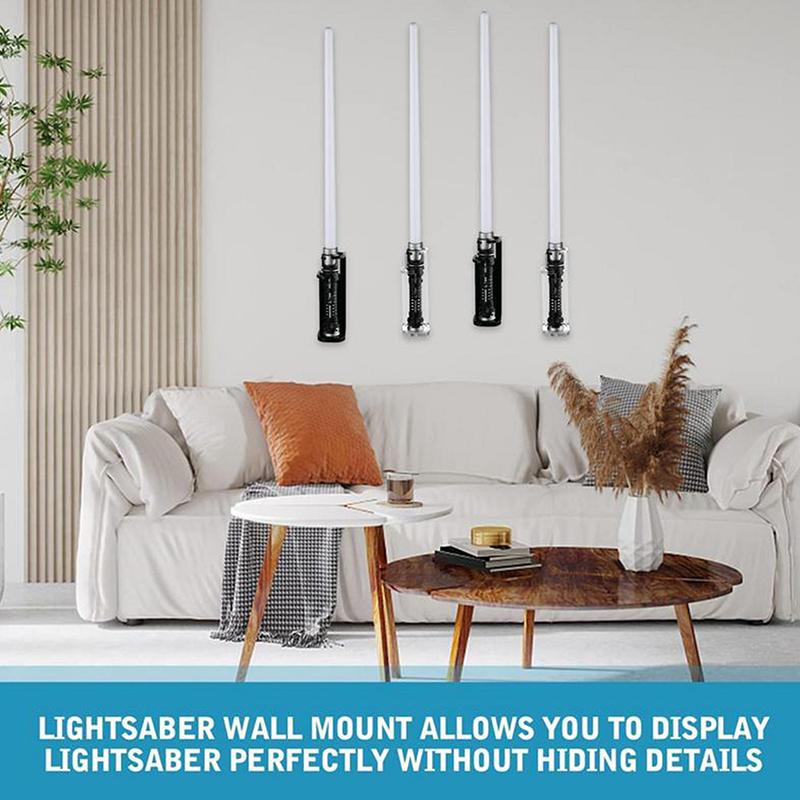 Acrylic Clear Light Saber Stand Wall Mount Storage Rack With Screws For Star Planet Lightsaber Display Stand