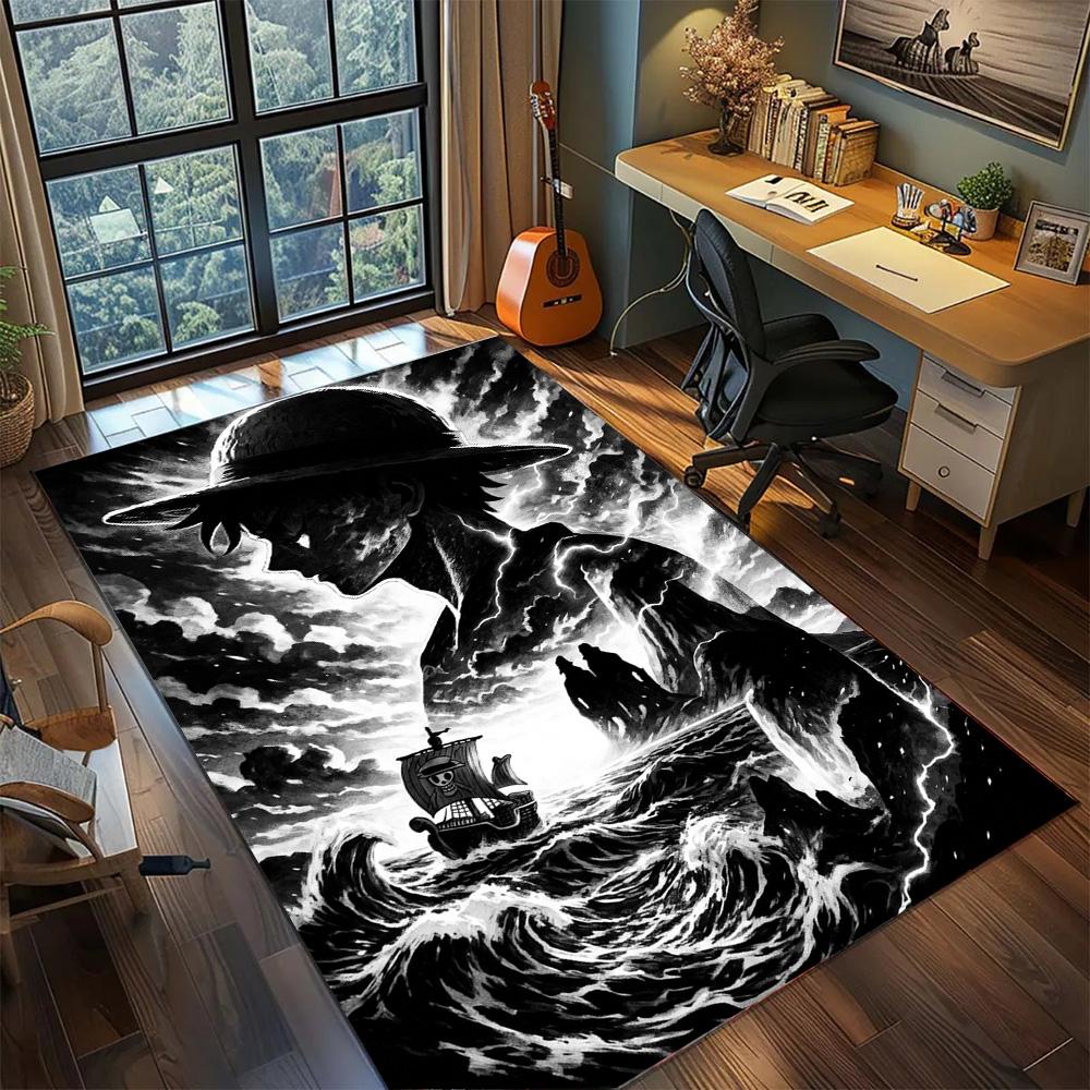 One Piece!Rug Carpet Large Area Rug Non Slip Washable Floor Mat Gamer Room Bedroom Home Decor