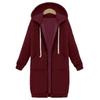 Herbst Winter Damen Casual Zip Up Hoodies Hoodies Langarm Lose Kapuzenjacken Reißverschlusstasche Maxigröße Sweatshirt Sport Oberbekleidung