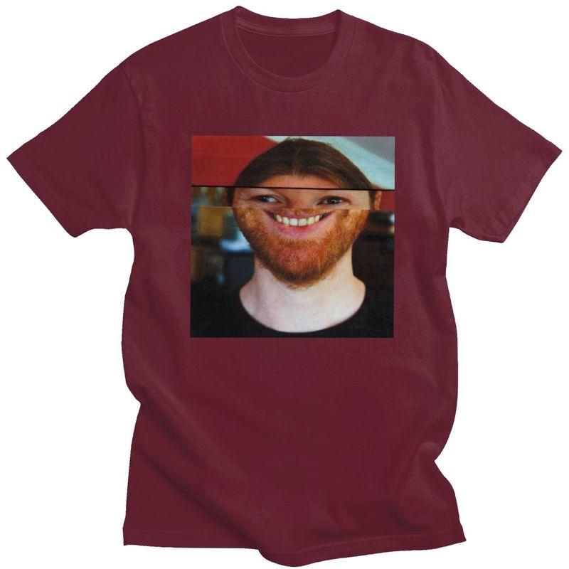 Maglietta Personalizzata Aphex Twin da Uomo 100% Cotone T-shirt Tempo Libero Manica Corta T-shirt Vestibilità Slim