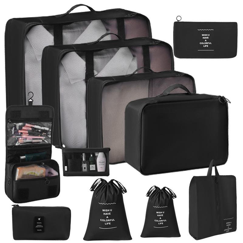 Travel Storage Organizer Set Portable Luggage Clothes Packing Cubes Large Capacity Travel Bag Suitcase Clothing Organizer Pouch