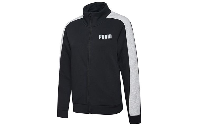 PUMA Sweatshirts Women s Black Stand Collar Moderate 845161-01 M