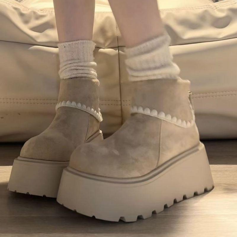 Retro Style, High Sense, Small Man Thick-soled Heightening Martin Boots, Women's Versatile Short Boots, Women's New Autumn and Winter Models