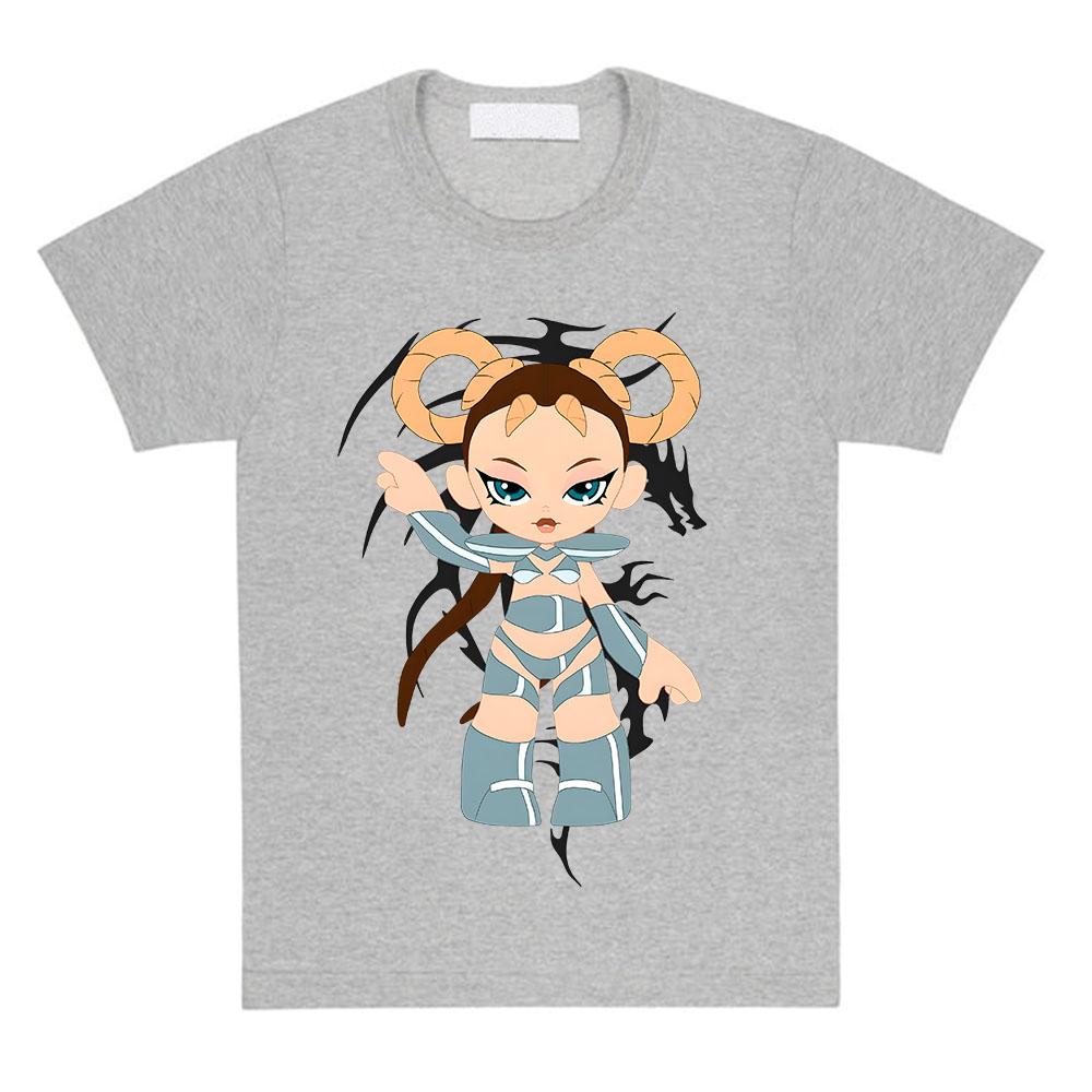 Lola Índigo Graphic T-shirt Cotton Short Sleeve Female Tshirts Casual Loose Women Men T Shirt Singer Cartoon Printing Clothing