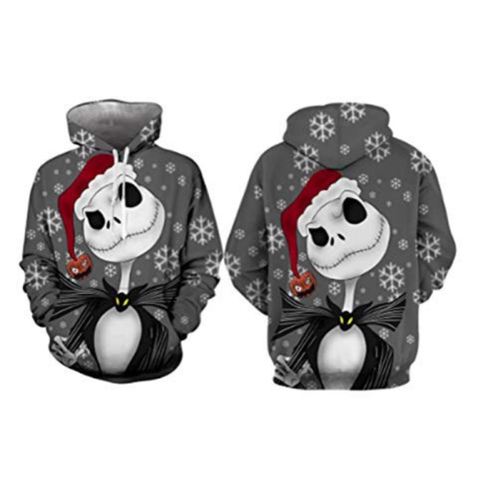 Halloween 2022 New Couple The Nightmare Before Christmas Skeleton Jack Christmas 3D Digital Print Clothes Animation