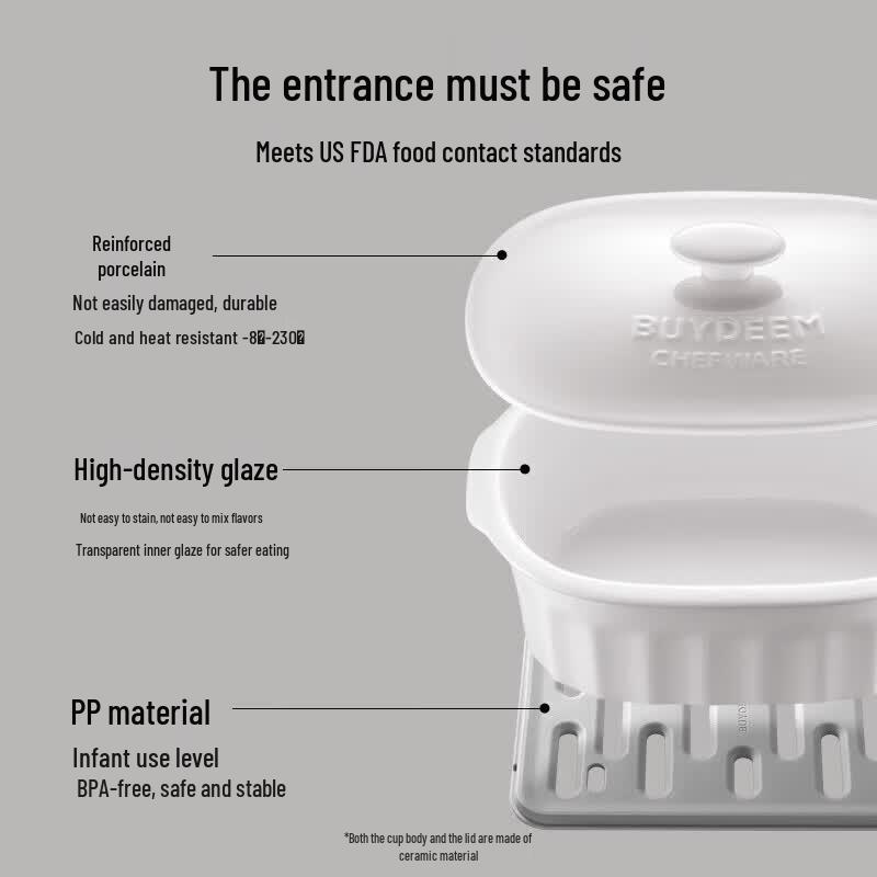 Buydeem A504 3.5L Ceramic Stew Pot