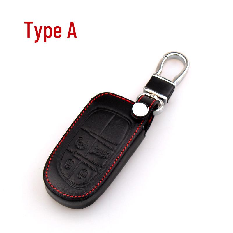 Jeep Liberty, Renegade, Grand Cherokee, Compass Genuine Leather Key Cover