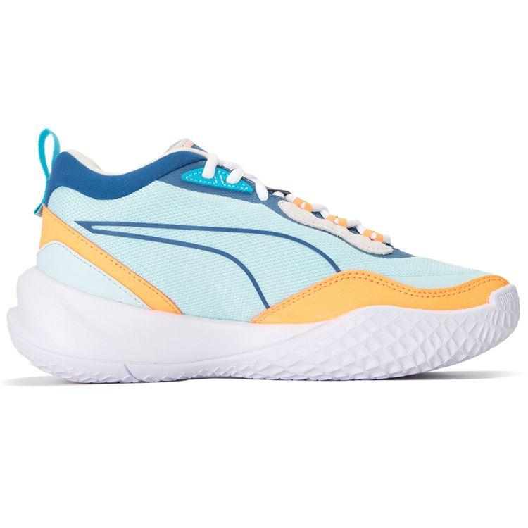 Puma Playmaker Unisex Light Aqua Lake Blue Cloud Basketball Sneakers 385841-07
