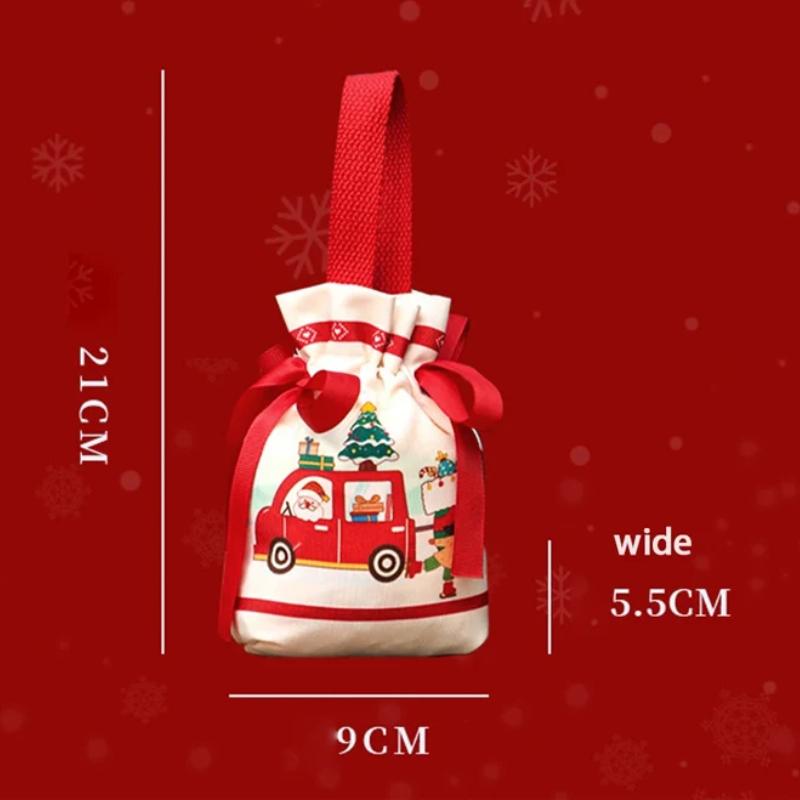 Creative Christmas Gift Bags Apple Candy Bags Peace Night Packaging Box Small Holiday Gift Pouch for Kids and Christmas Gifts