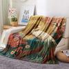 Branch Birds  Print Flannel Blanket, High Quality Comfortable for All Seasons, Home Decor, Warmth and Comfort