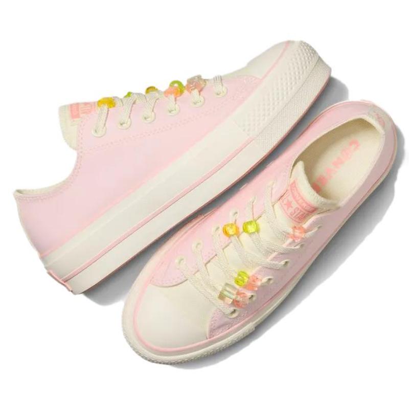 Converse All Star Lift Comfortable Breathable Low Top Espadrilles Women's Pink