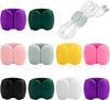 10PCS Cable Tie Clips, Adhesive Wire Fasteners for Desk and Wall Use, Suitable for Office, Kitchen, and Household Organization(Random Color,F)