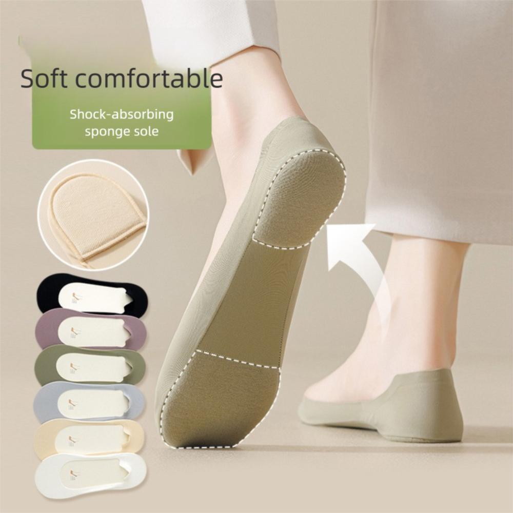 Anti Slip Insole Socks Sponge Bottom Shoe Pads Thin Boat Sock Women