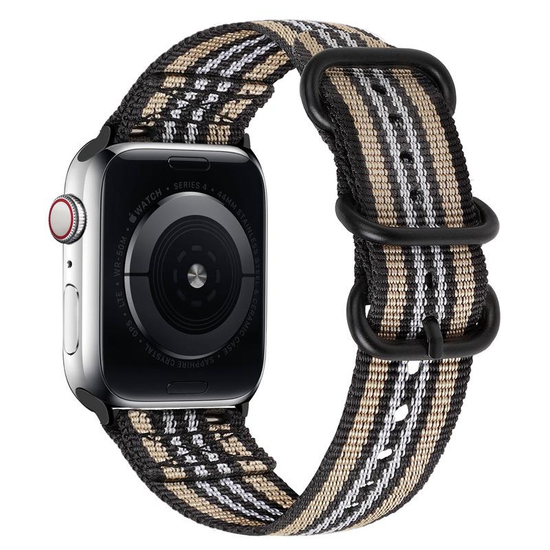 Nylon Strap for Apple Watch Ultra 2/3 49mm Band 46mm 42mm 45mm 41 44 40mm Canvas Bracelet iWatch Series 11 10 9 8 7 6 5 SE Belt