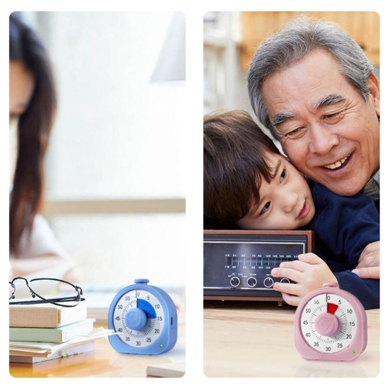 Visual Timers 60-minutes Super Countdowns Timers Suitable for Children Adult Durable Mechanical Time Management Tool