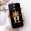 For OPPO A6s CPH2789 2026 Fashion Crown Letter Phone Case For Oppo A6S 5G Soft Silicone TPU Cases