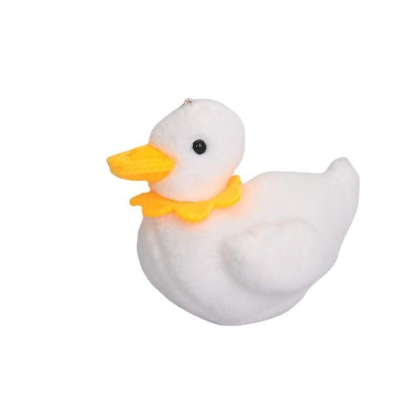 Adorable Plush Duck Keychain Cute Duck Stuffed Animal Short Plush Bag Accessory