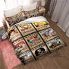 Monkey D. Luffy Cartoon ONE PIECE Bedding Set, Duvet Cover and Pillowcase 3-Piece Set, Holiday Gift for Children and Adults