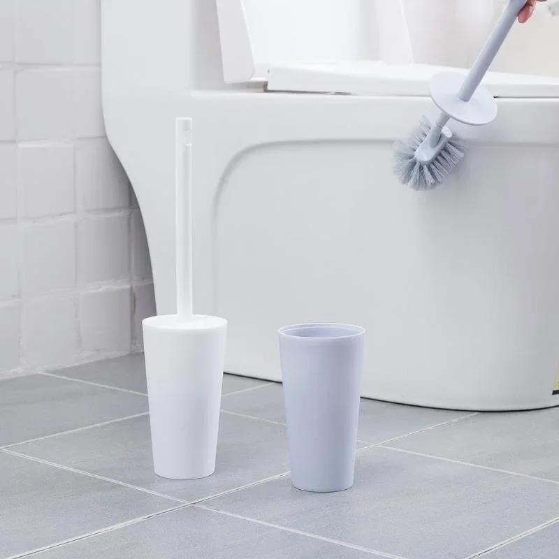 Badezimmer-Komfort Kleine Werkzeuge Toilettenbürstenhalter mit langem Griff Reinigungswerkzeug Nordische Wohnkultur Toilettenreinigungsbürstenbasis