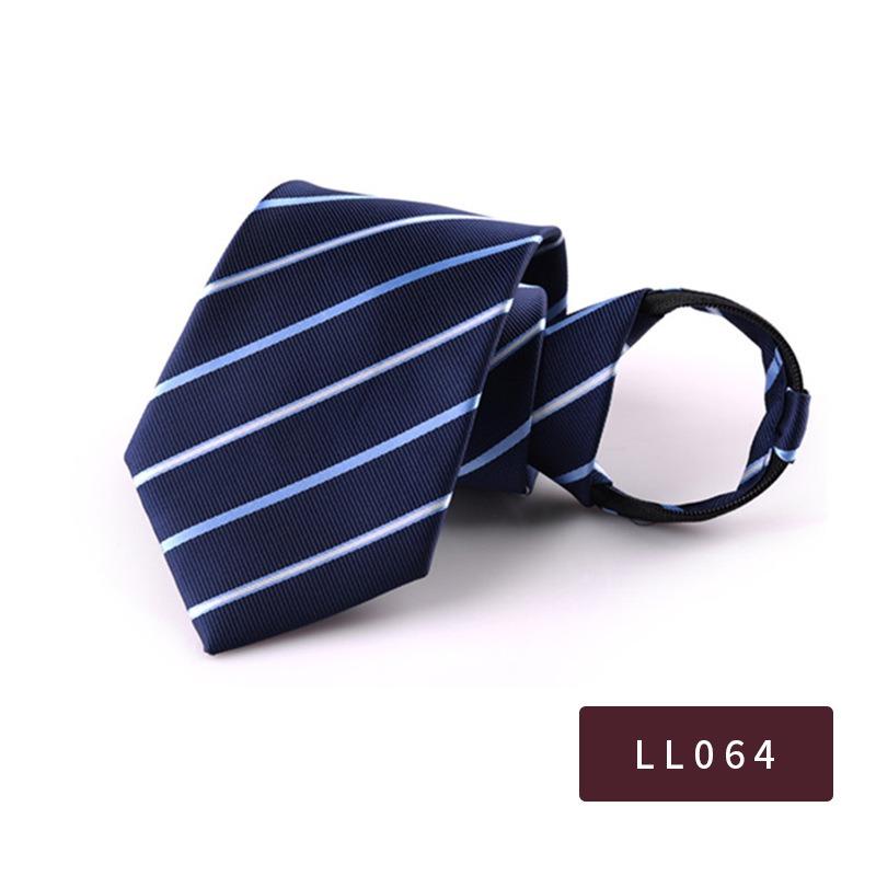 8Cm Pull Tie Dress Lazy Tie Men'S Clothing Accessories Striped Suit Business Tie