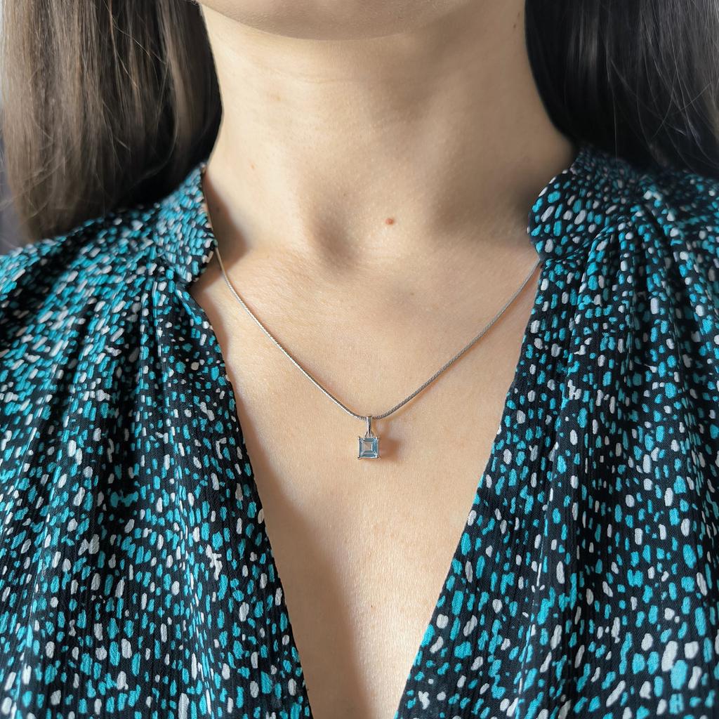 Серебряная подвеска с топазом 0.83ct (2206835)
