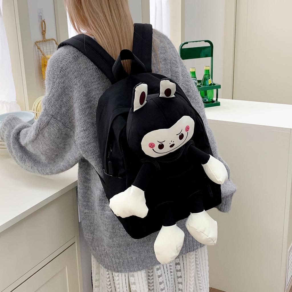 Schoolbag trendy brand autumn new cute cartoon doll backpack fashion college bag large capacity leisure travel bag