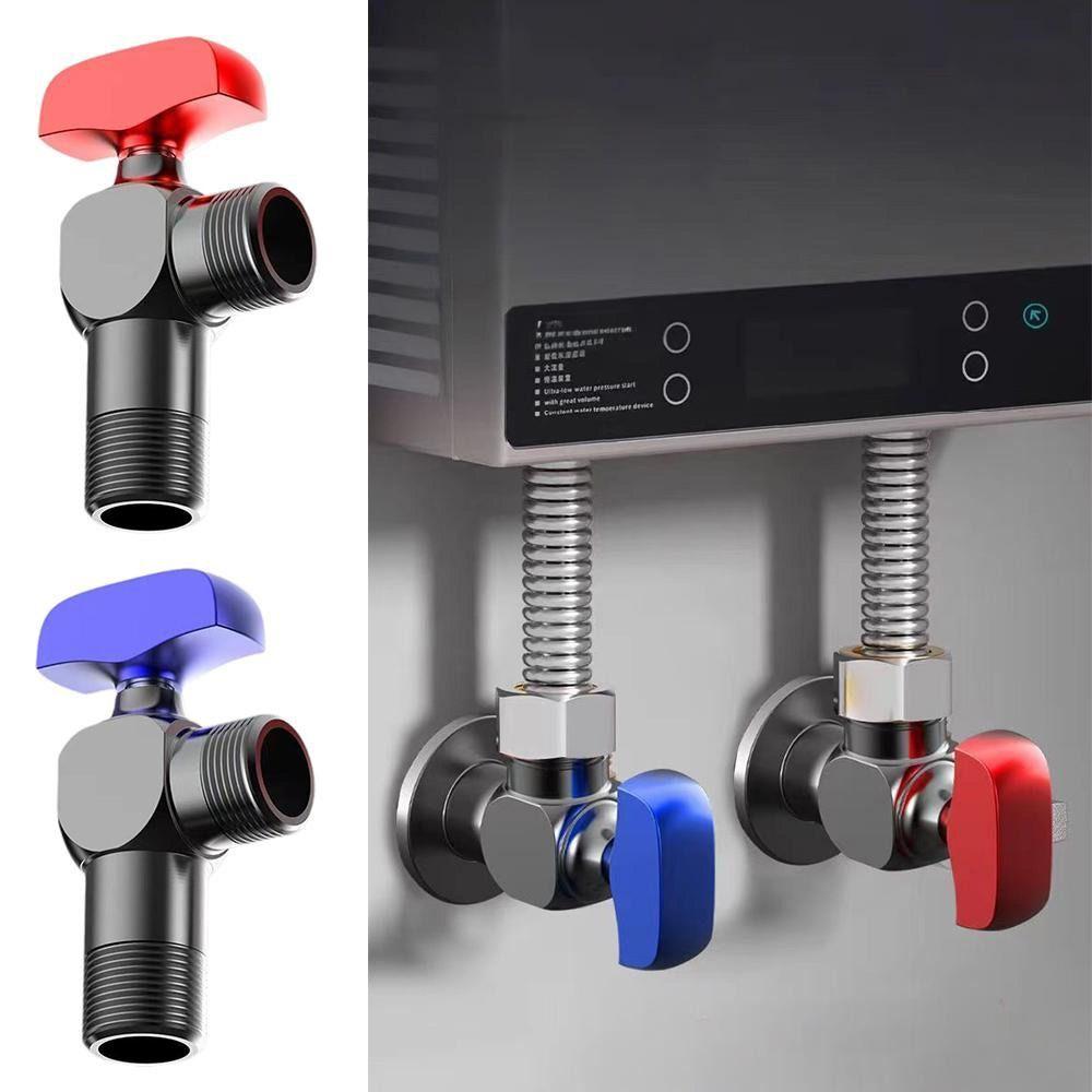Rot Blau Eckventil Verdicken Badezimmerhahn Ventil Hochwertiges Wasserregelventil Küche