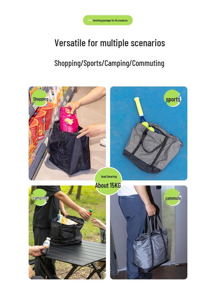 Koman B-86-H Ultra-light Self-storing Water-repellent Multi-purpose Bag for Camping, Sports, Commuting, and Grocery Shopping