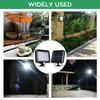 Solar-Split-Wandleuchte 3-Modus Wasserdicht Bewegungssensor LED Sicherheitslampe für Garage Garten Straße Außenbeleuchtung