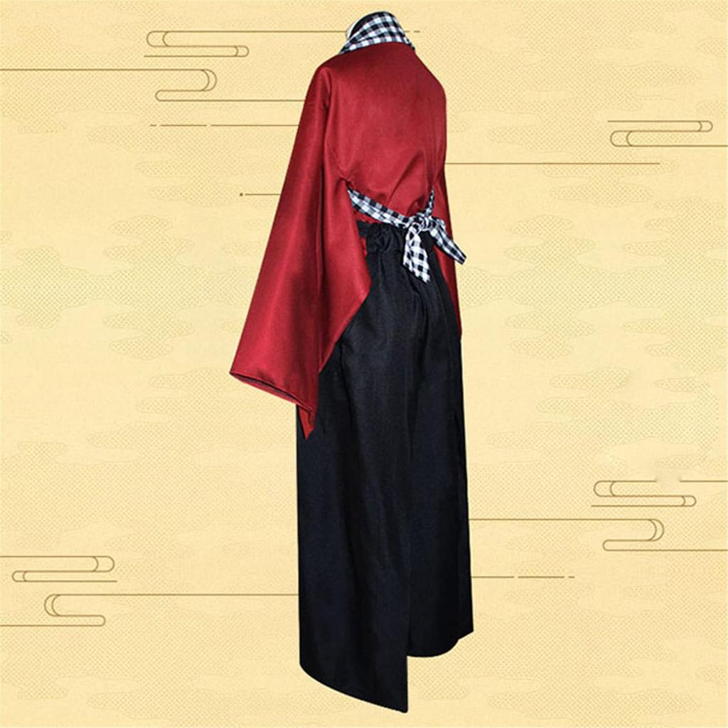 Unisex Samurai Horse Riding Japanese Warrior Cosplay Iaido Practice Top and Bottom Set with Scarf [LanBuff] Costume, Hakama, Dance, Kimono, Outfit,