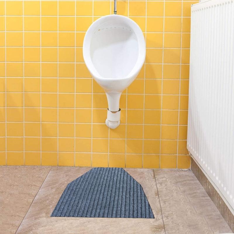 Slip Resistant Absorbing Bathroom Mat For Male Urinal Durable Polyester Fiber Easy Cleaning Floor Protectors Urinal Rug