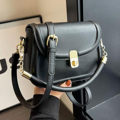 Small Bag Women's New Solid Color Fashion Versatile Commuter Messenger Bag
