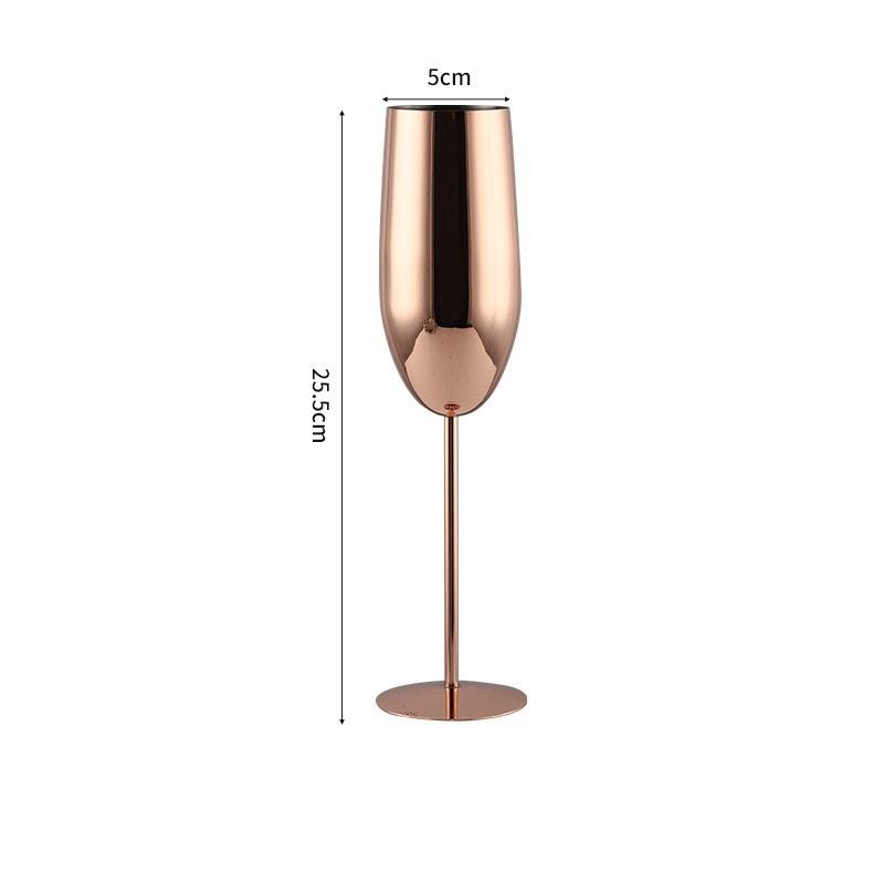 Stainless Steel Champagne Glases Electroplating Agave Cup Liquor Cocktail Goblet Juice Tumbler Party Restaurant Drinkware Cup