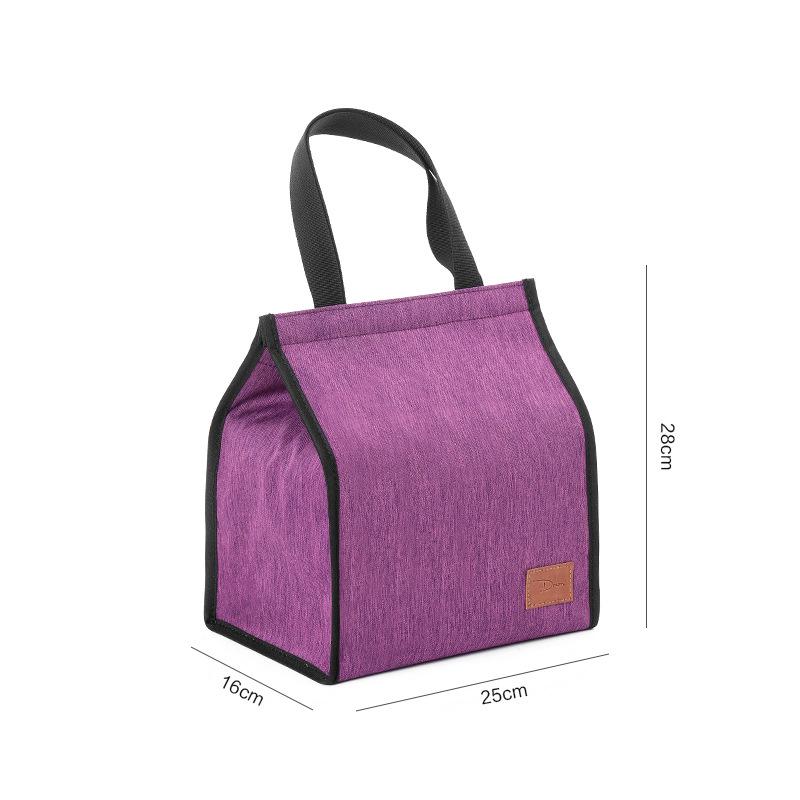 Thickened Insulated Round Lunch Bag - Portable, Large Capacity for Students and Outdoor Use