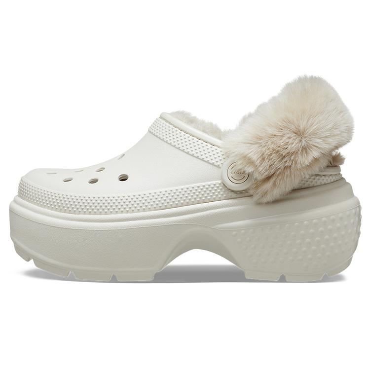 Crocs Stomp Lined Clogs  White  208546-160 38-39