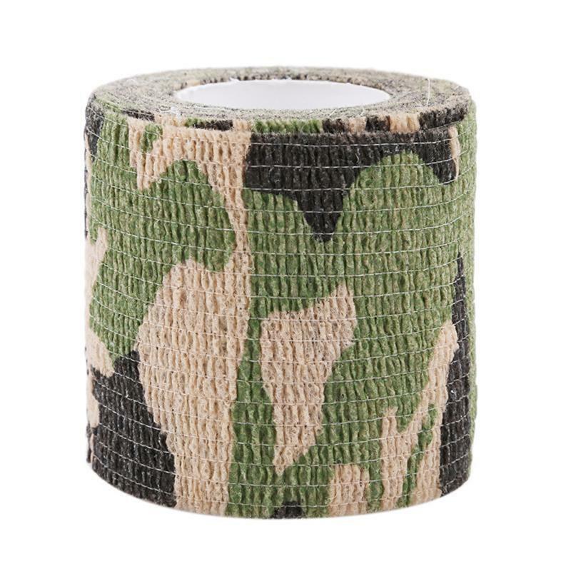 1PC/3PCS Outdoor Camouflage Tape Wrap Self-Adhesive Telescopic Multifunctional Non-Woven Stretch Bandage Tape Accessories For Camping Hunting